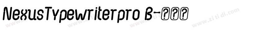 NexusTypewriterpro B字体转换